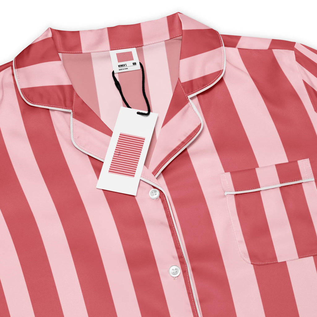 Silky Striped Pajama Top