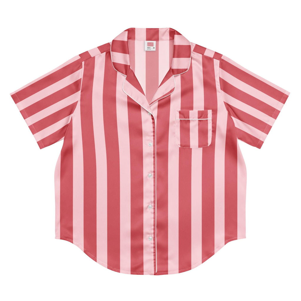 Silky Striped Pajama Top
