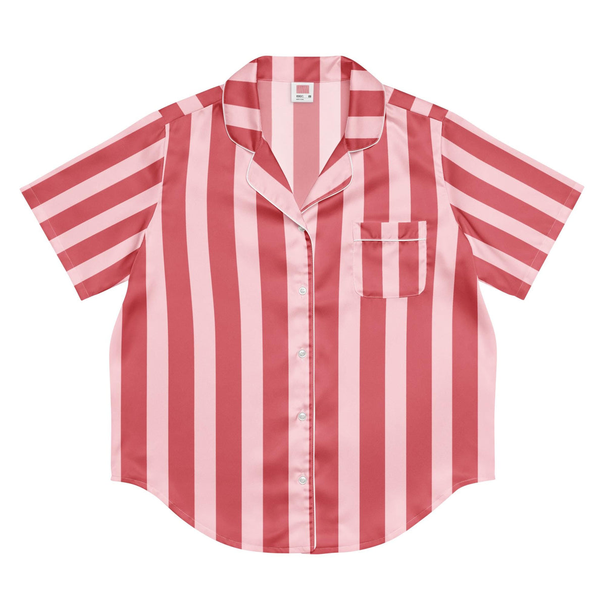 Silky Striped Pajama Top