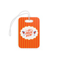 La Dolce Vita luggage tag | Orange striped travel ID | Bachelorette gift