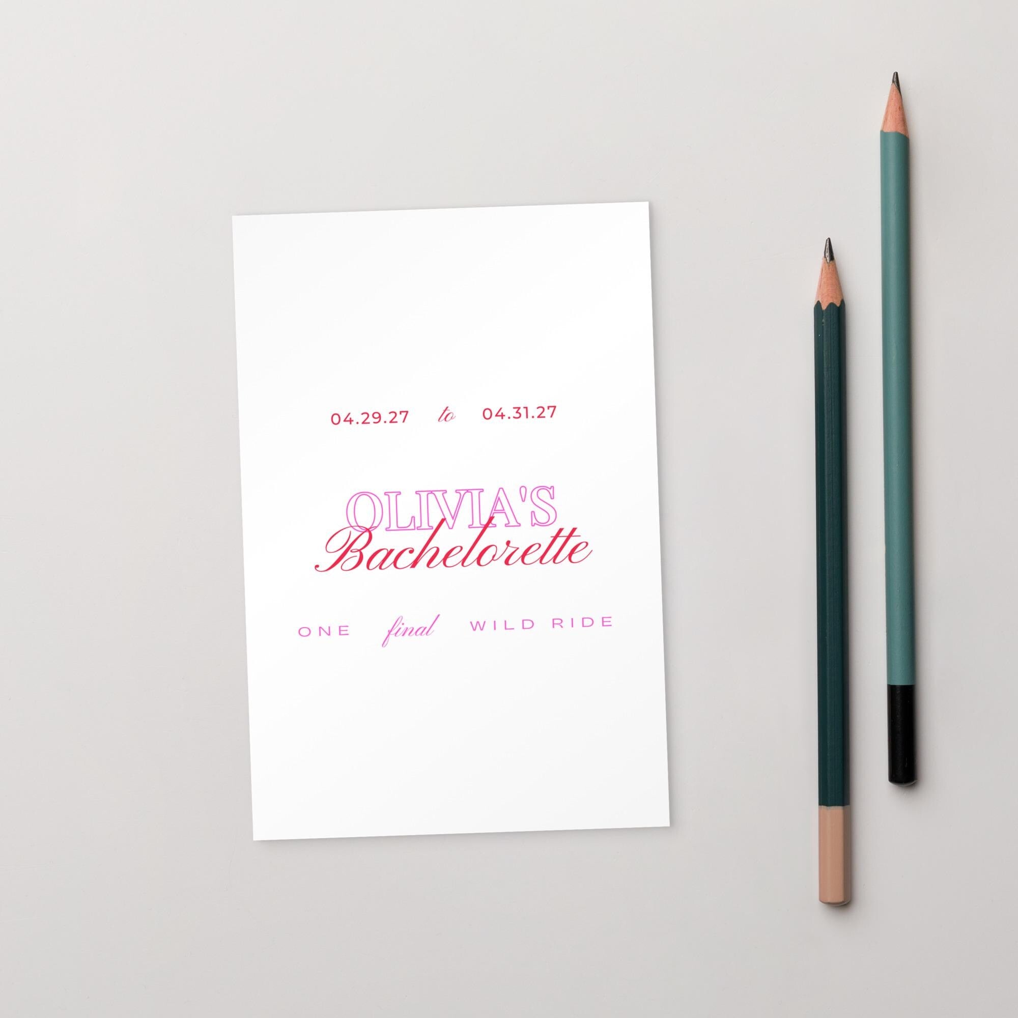 Bachelorette Invitation | Disco Cowgirl theme | One final ride