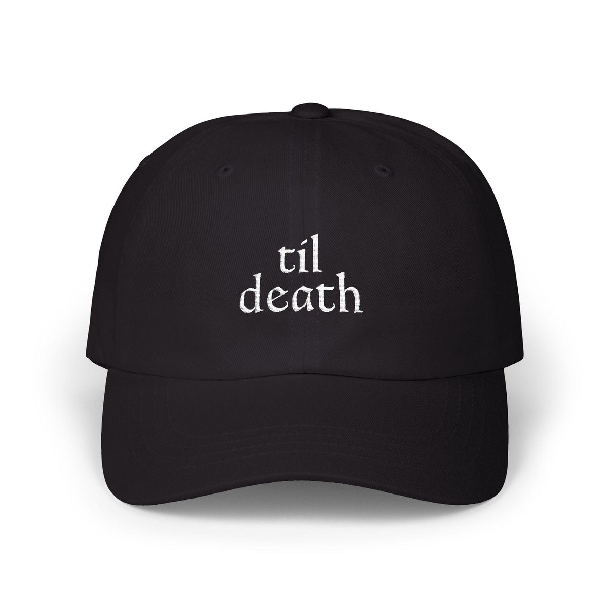 Til Death Logo Bachelorette Hat | Embroidered Baseball Cap