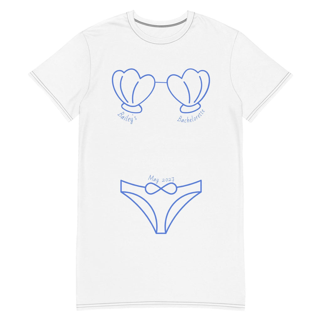 Coastal Bathing Suit Cover Up | Bachelorette Seashell Design