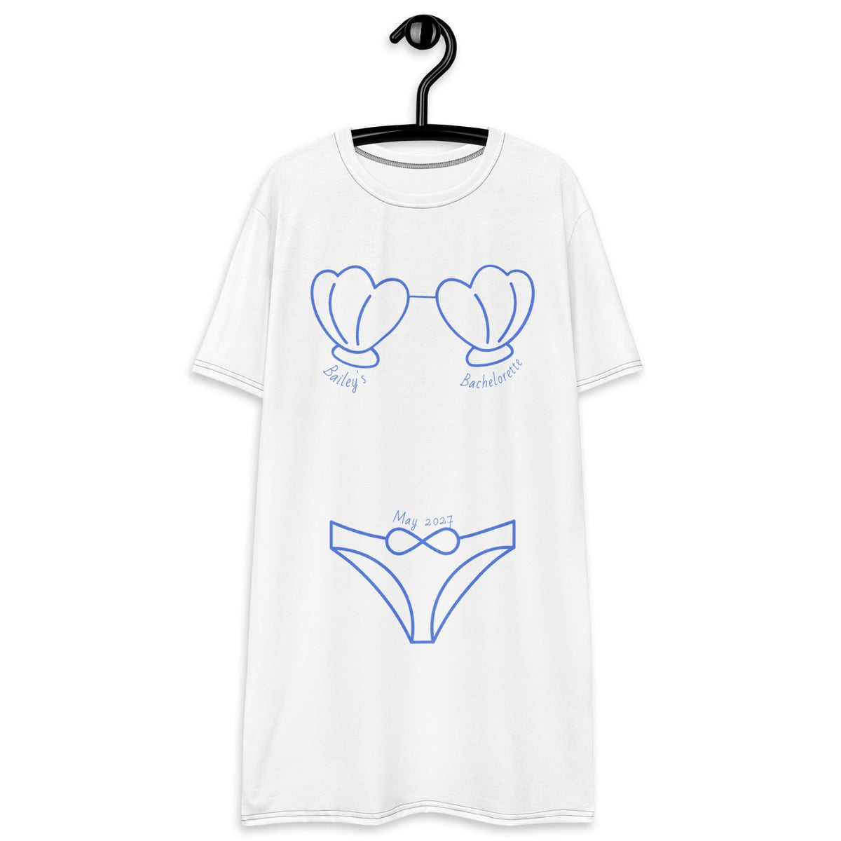 Coastal Bathing Suit Cover Up | Bachelorette Seashell Design