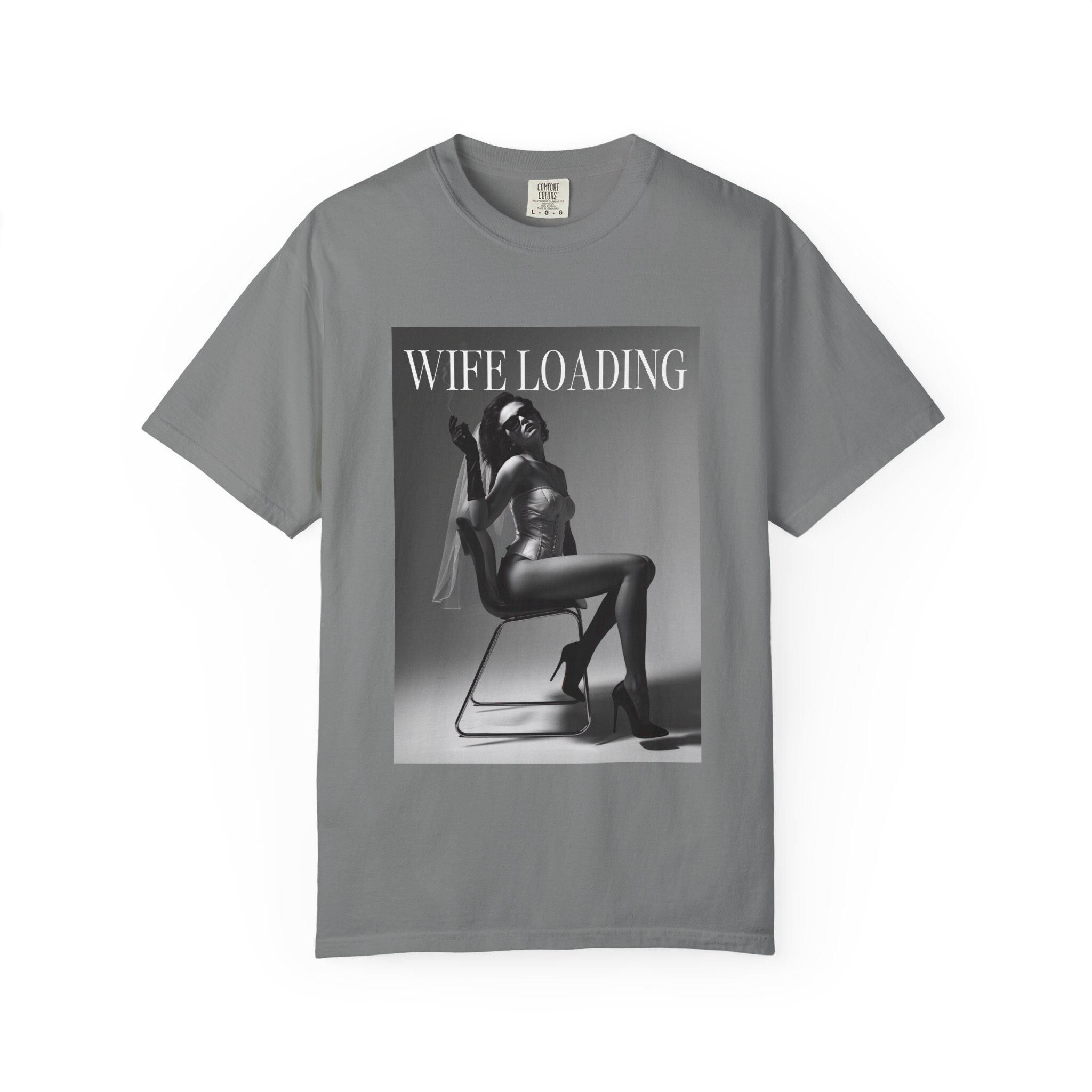 Wife Loading T-Shirt | Retro Pinup Silhouette