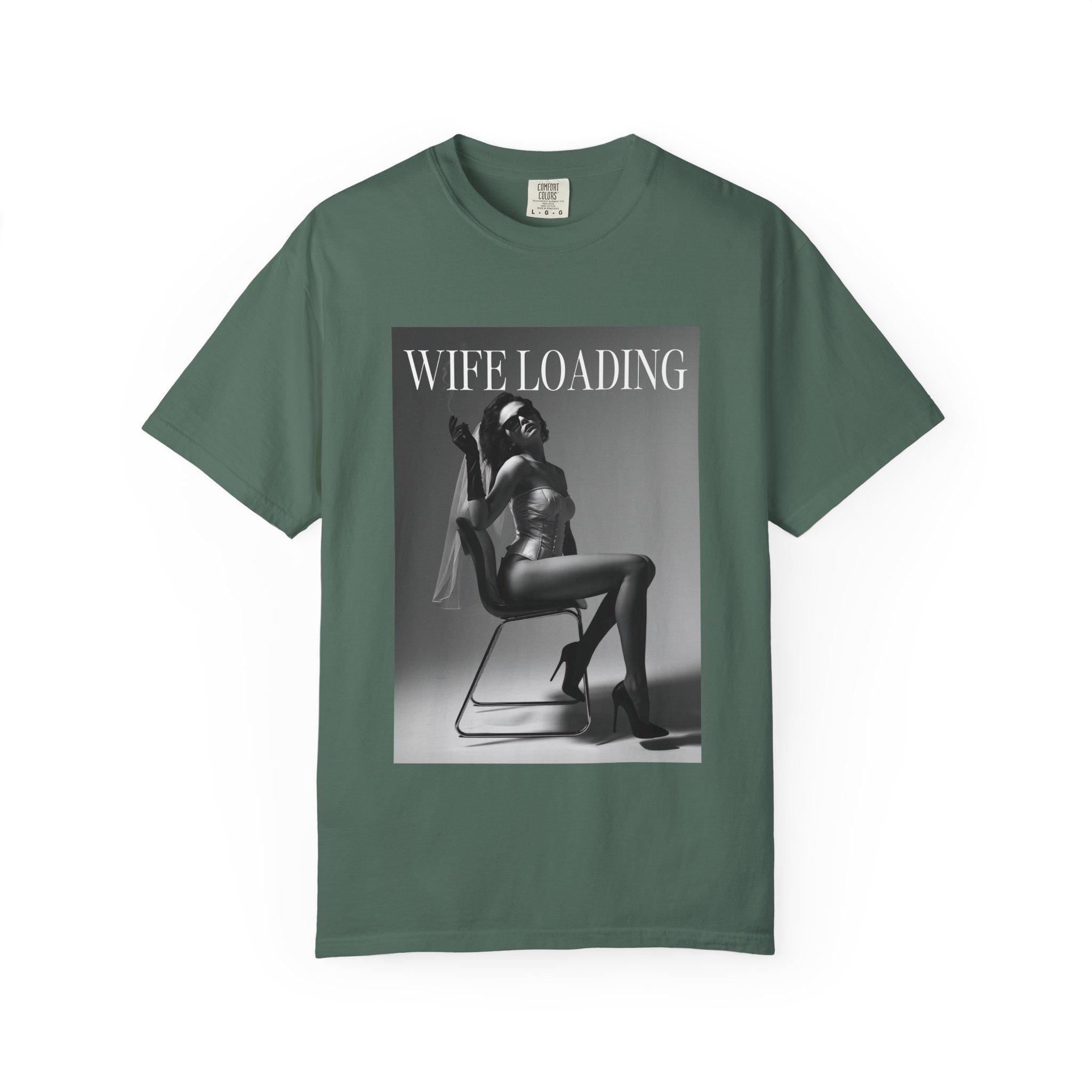 Wife Loading T-Shirt | Retro Pinup Silhouette