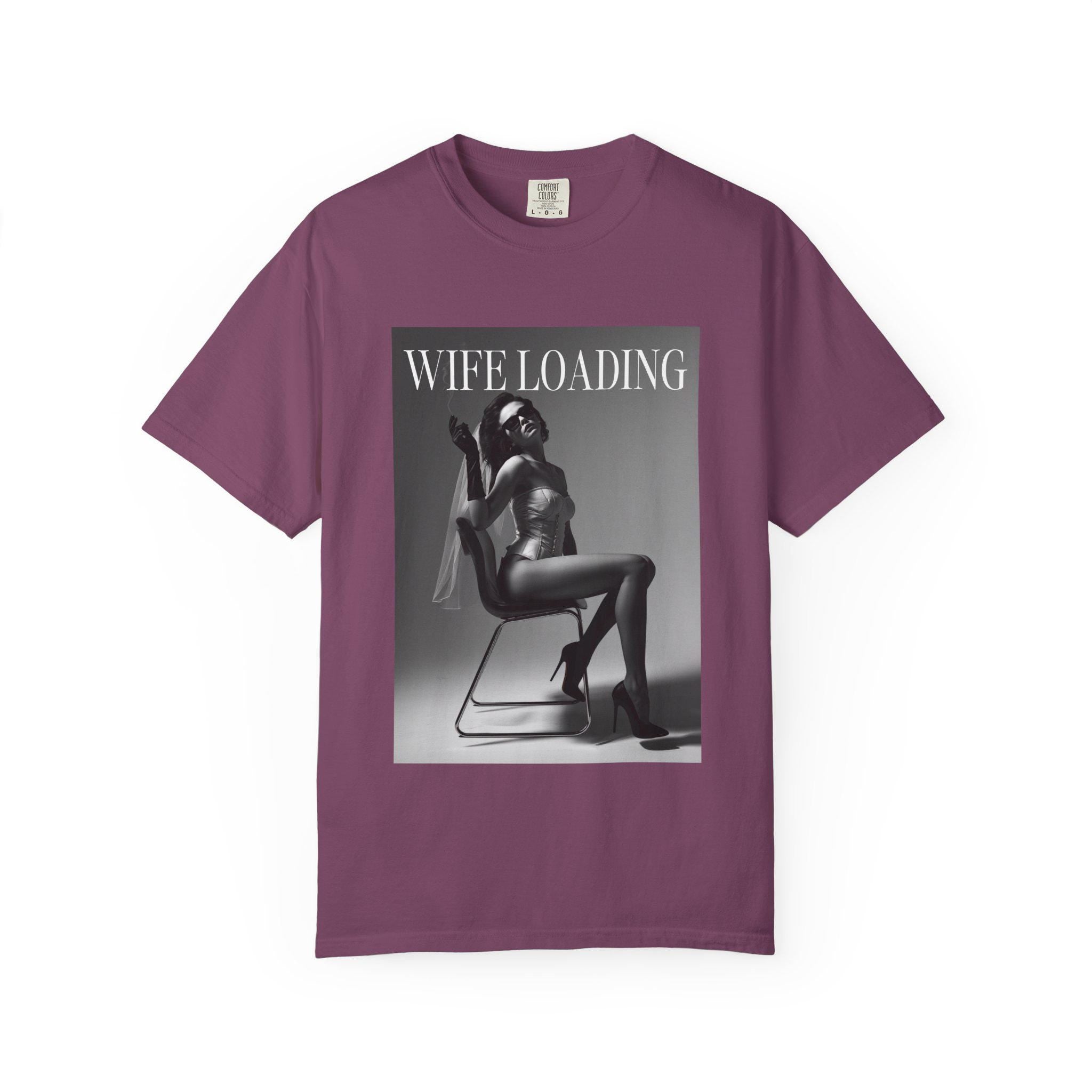 Wife Loading T-Shirt | Retro Pinup Silhouette