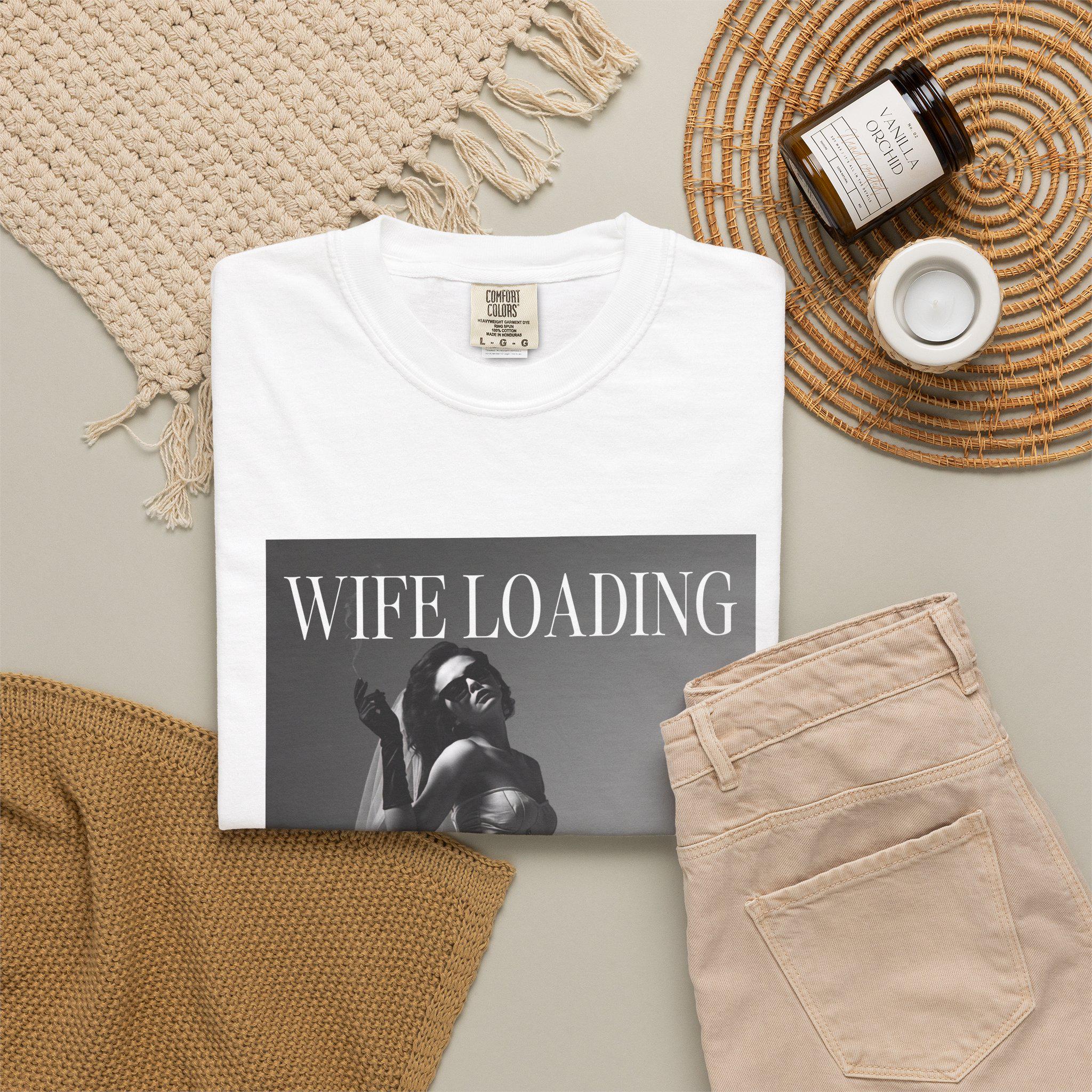Wife Loading T-Shirt | Retro Pinup Silhouette