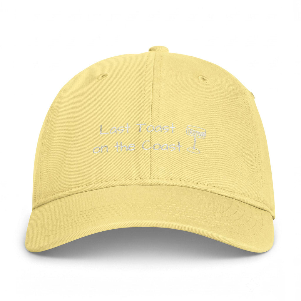 Last Toast on the Coast Bachelorette Cap | Embroidered coastal script hat for bride and party