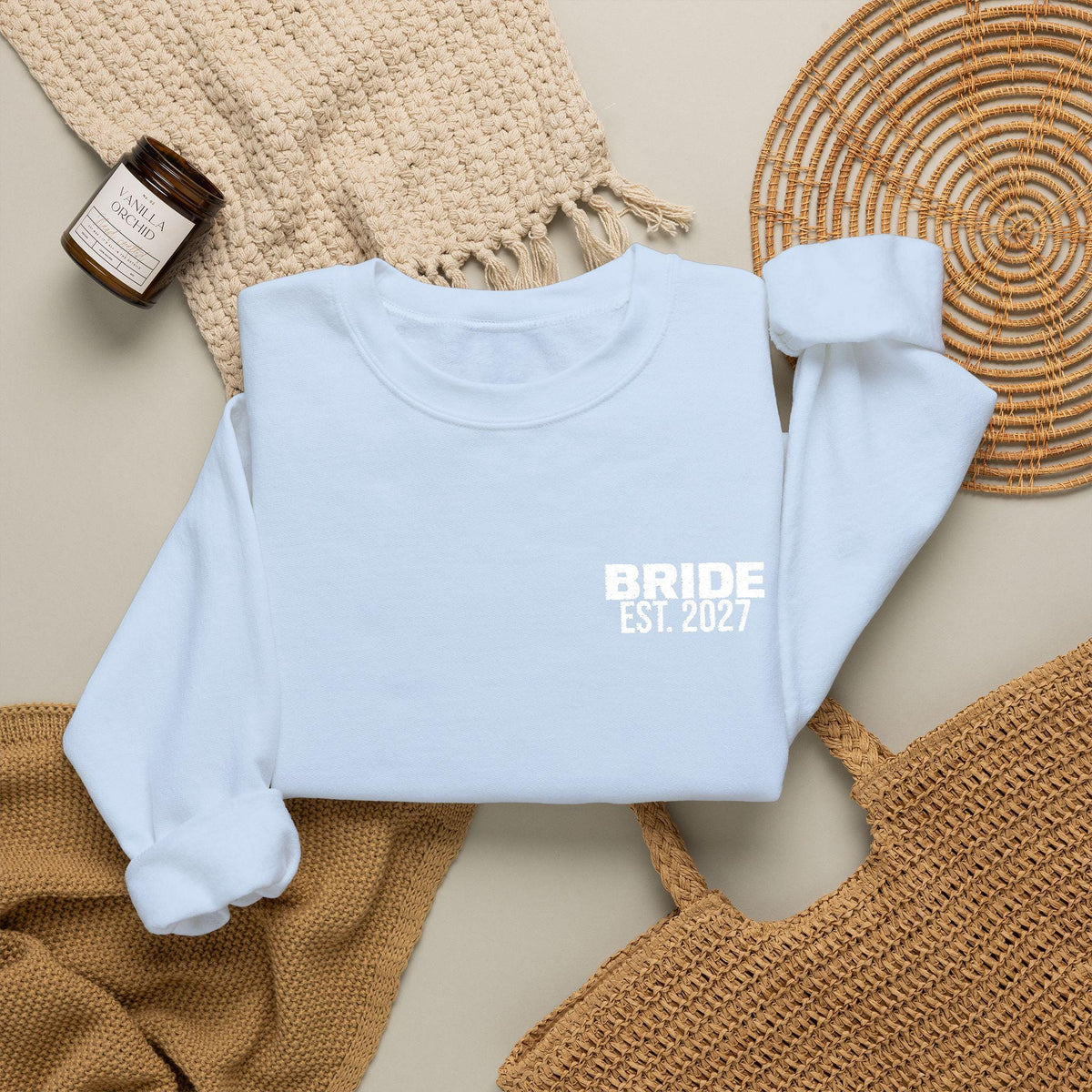 Bride Est 2027 Sweatshirt | Multiple Colors | Bridal Crewneck