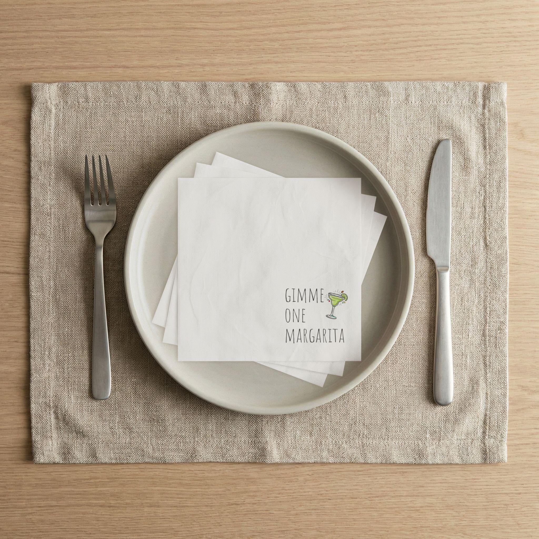 Gimme One Margarita Napkins | Cocktail Party Paper Napkins