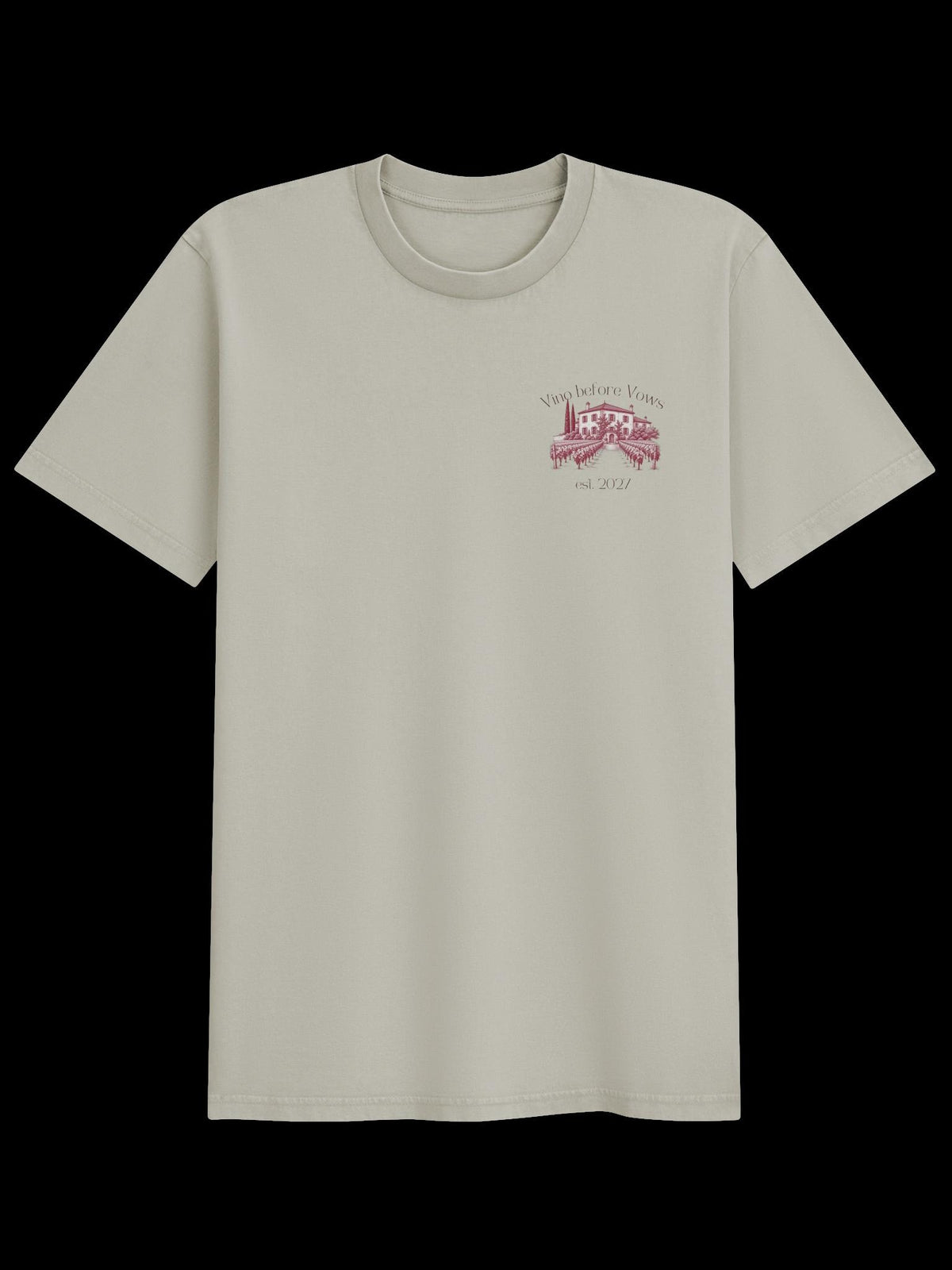 Vino Before Vows Oversized Vintage Tee | Bachelorette Tshirts