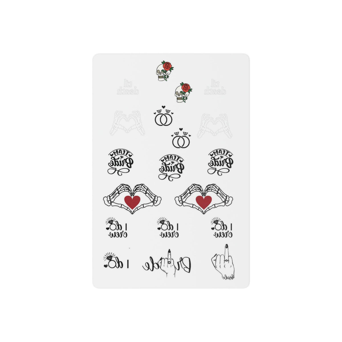 Til Death Bachelorette Temporary Tattoos | Bridesmaid Favors