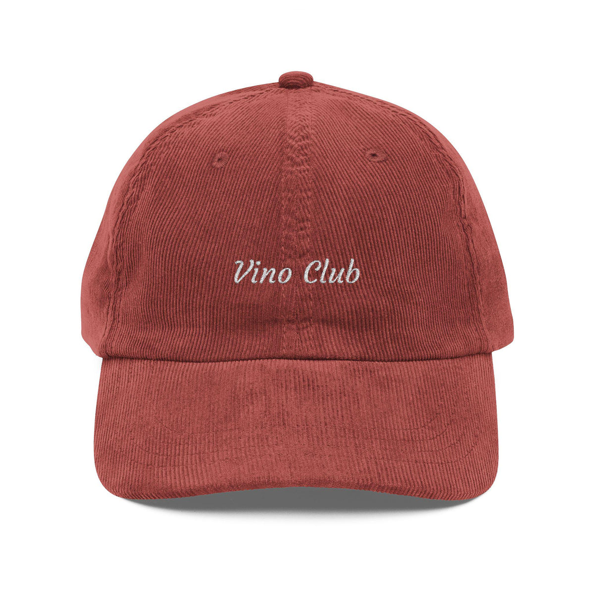 Vino Club Embroidered Hat | Corduroy Vintage Cap