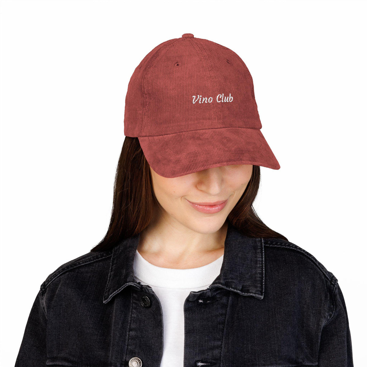 Vino Club Embroidered Hat | Corduroy Vintage Cap