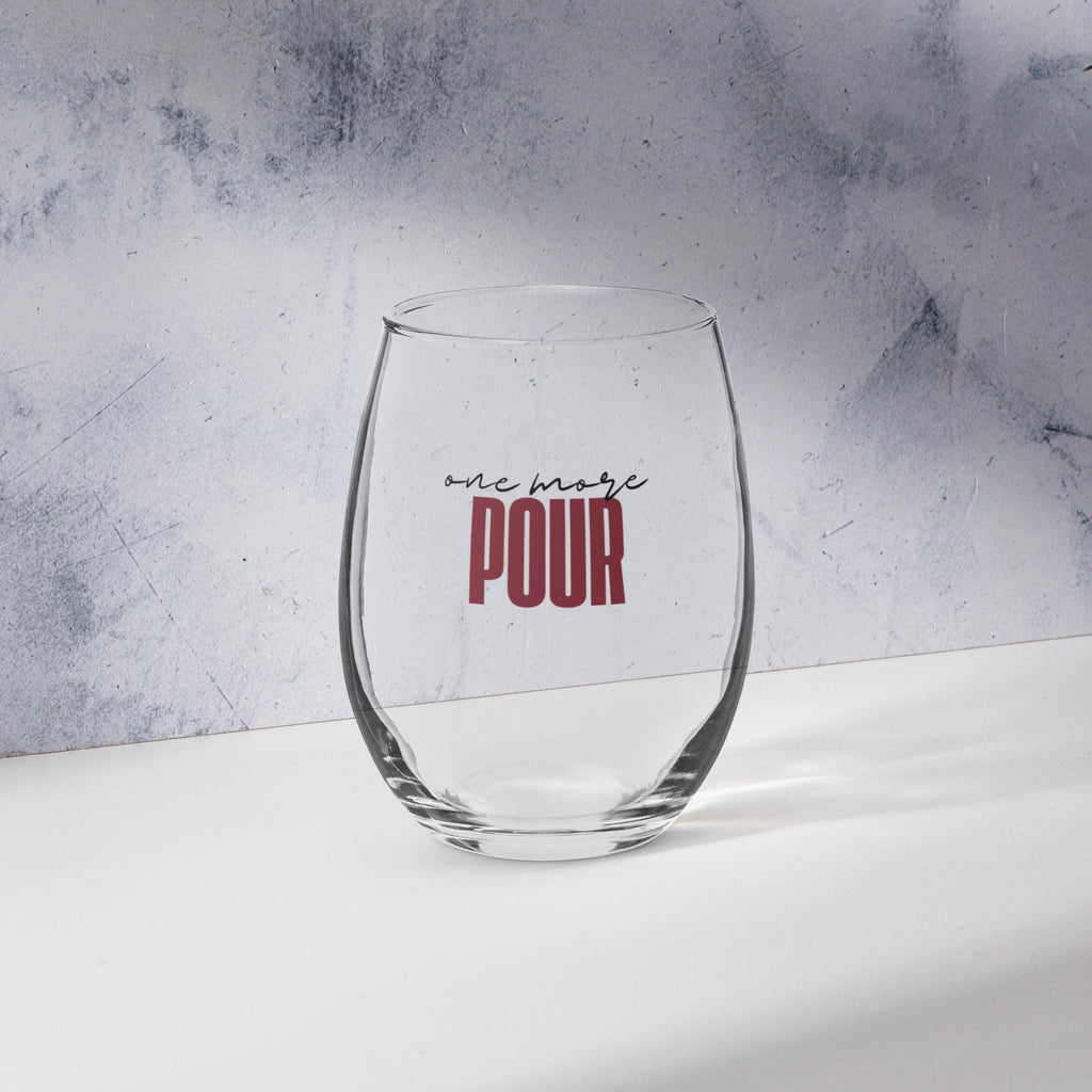 One More Pour Stemless wine glass for wine lovers