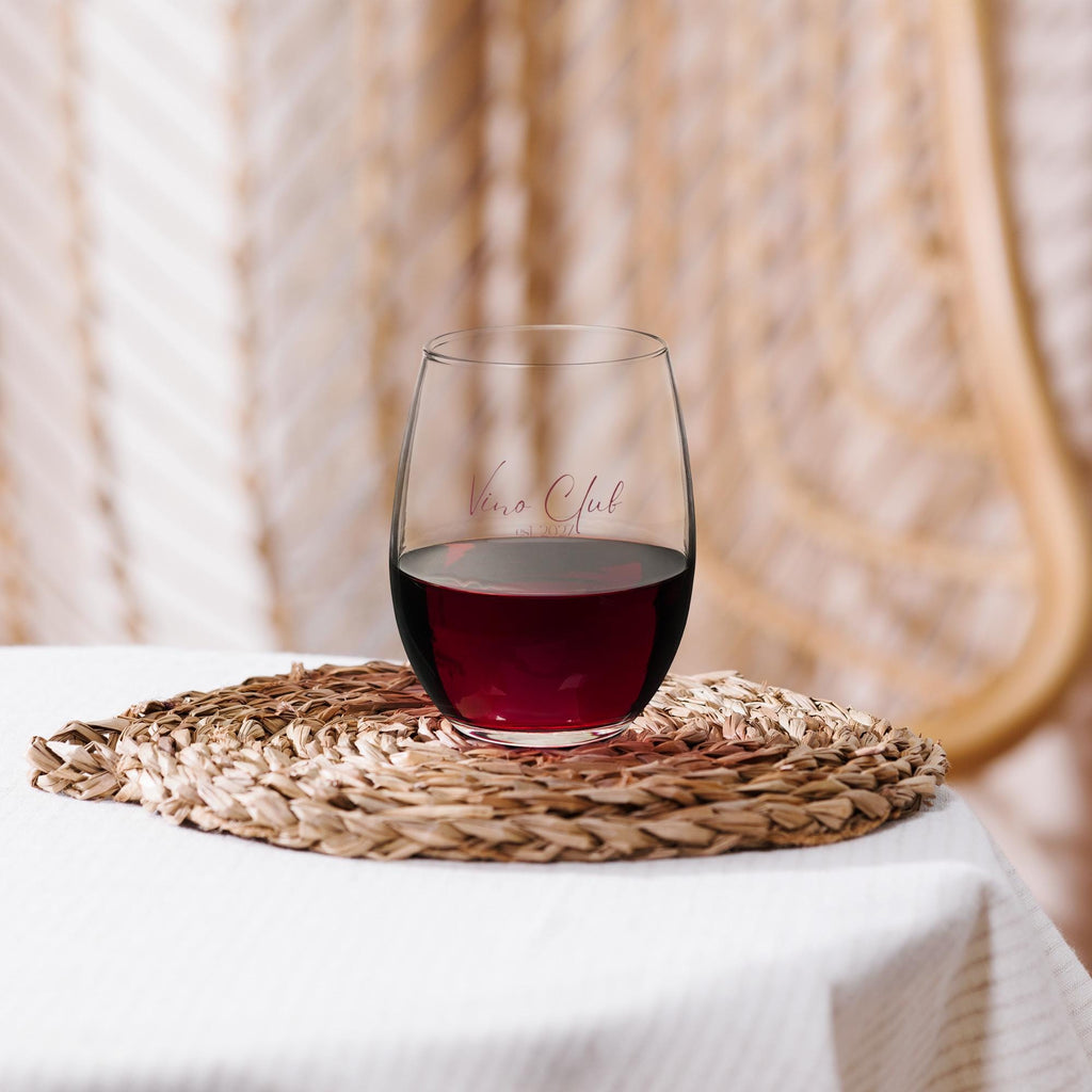 Vino Club Stemless Wine Glass