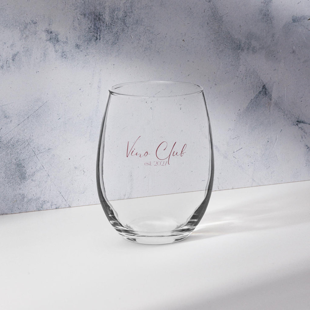 Vino Club Stemless Wine Glass