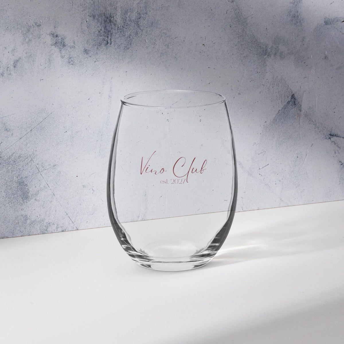 Vino Club Stemless Wine Glass
