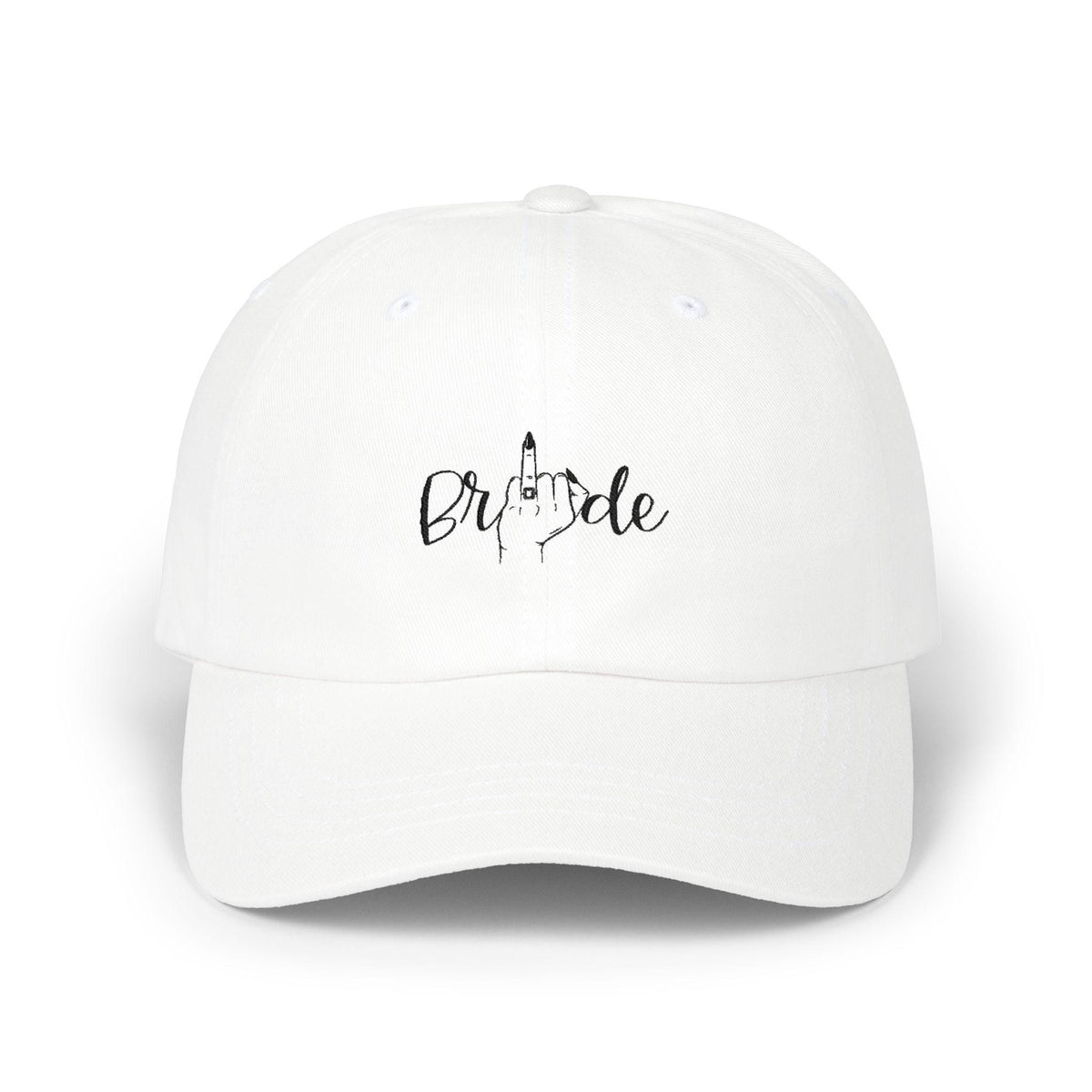 Bride Embroidered Baseball hat | Bride and Ring Finger Logo