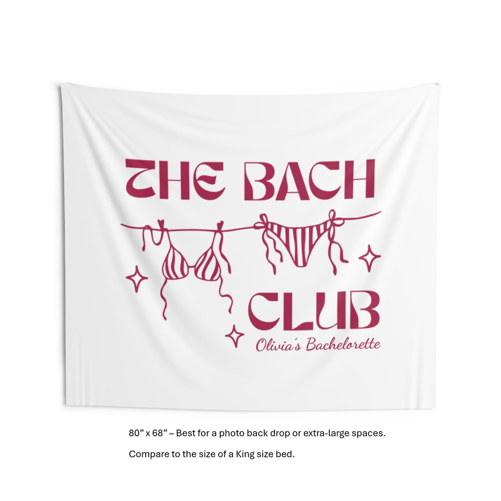 The Bach Club Bachelorette Banner | Bachelorette Party Decor & Welcome Sign