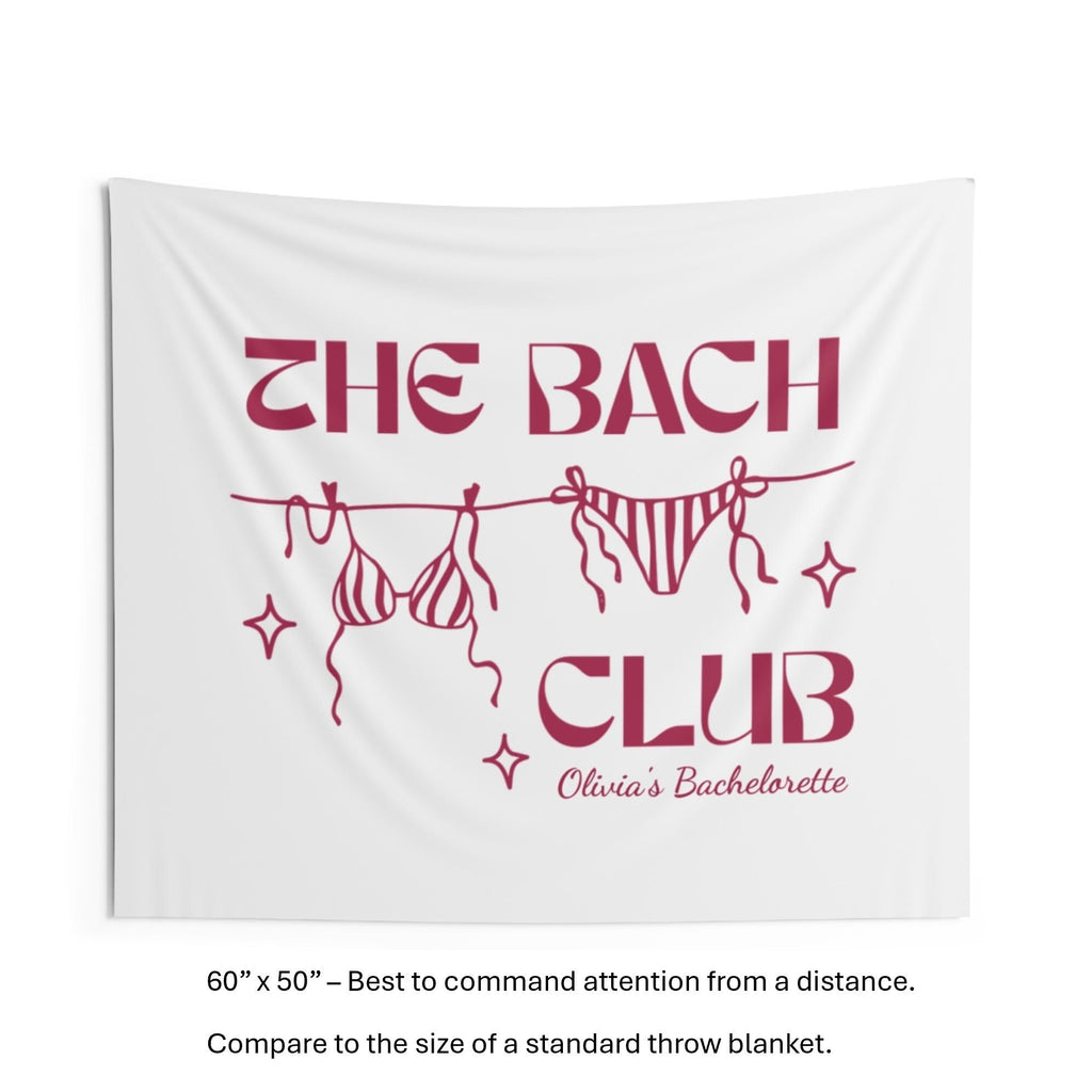 The Bach Club Bachelorette Banner | Bachelorette Party Decor & Welcome Sign