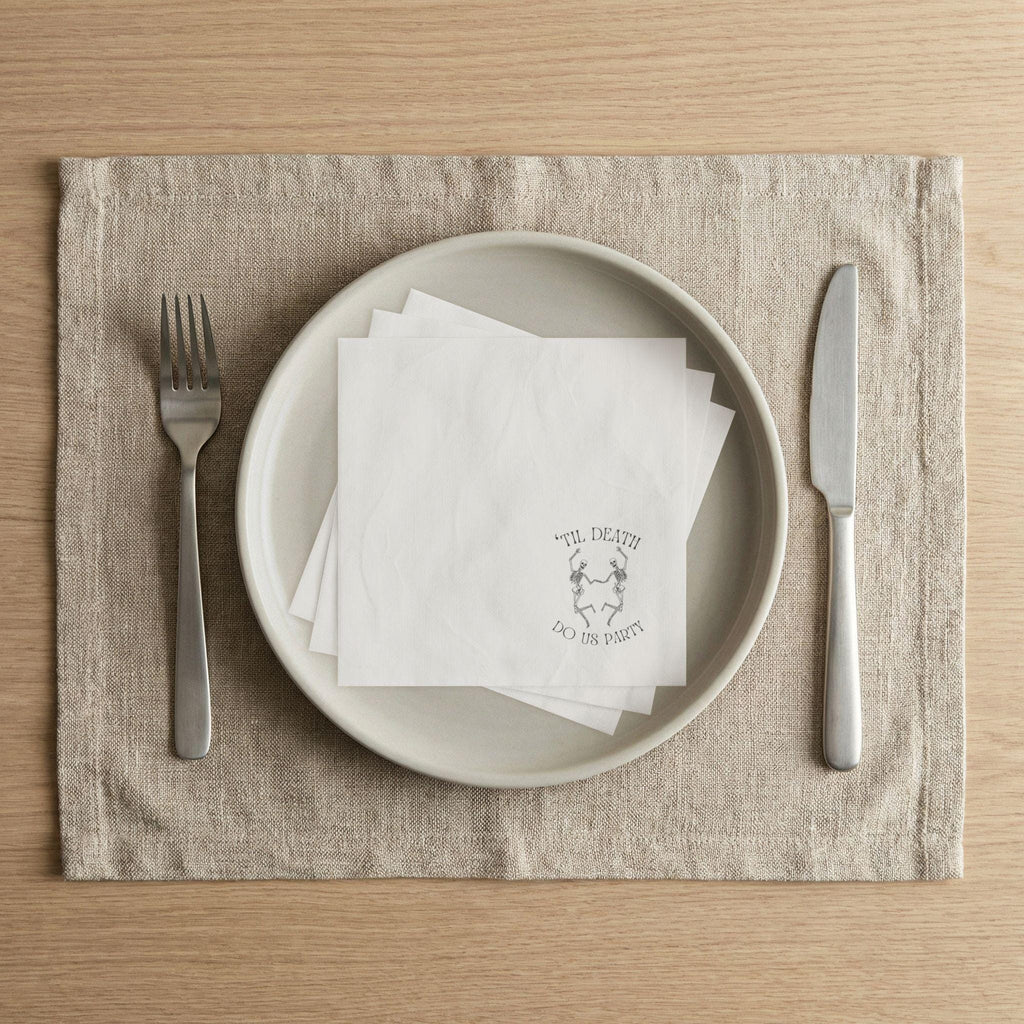 Til Death Do Us Party Cocktail Napkins