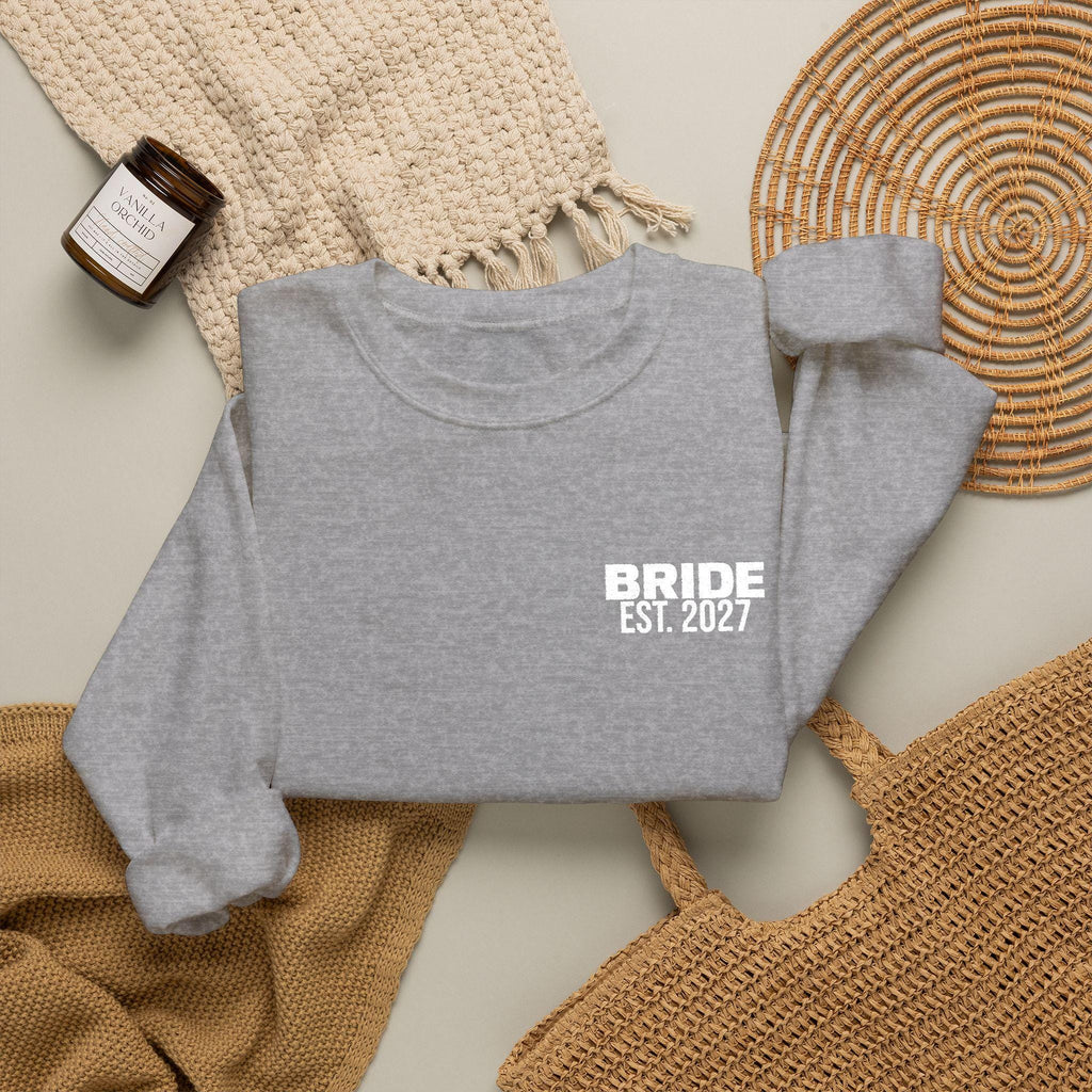 Bride Est 2027 Sweatshirt | Multiple Colors | Bridal Crewneck