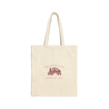 Vino Before Vows Custom Canvas Tote Bag | Chateau Sketch Illustration