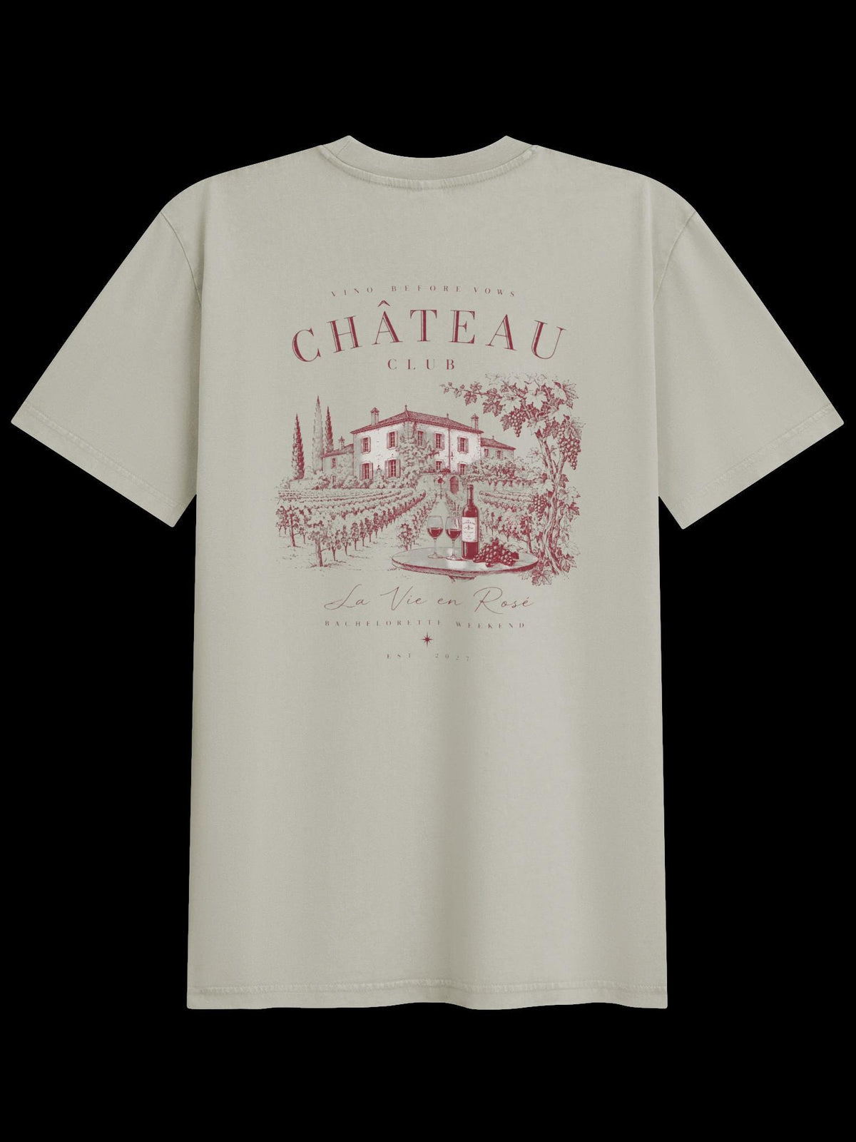 Vino Before Vows Oversized Vintage Tee | Bachelorette Tshirts