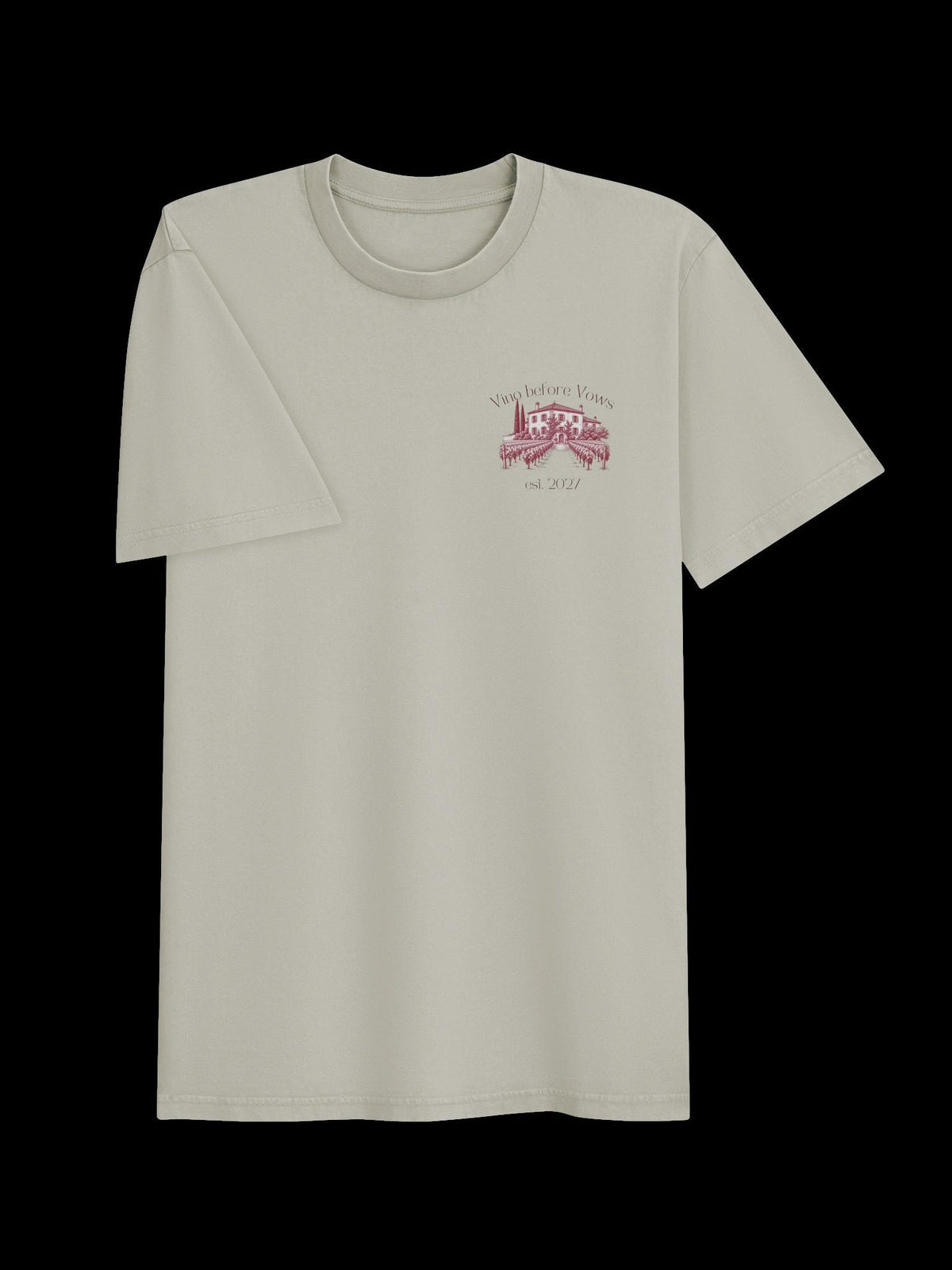 Vino Before Vows Oversized Vintage Tee | Bachelorette Tshirts