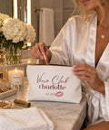 Personalized Vino Club Personalized Accessory Pouch | Tbottom makeup bag | Vino before Vows Bachelorette