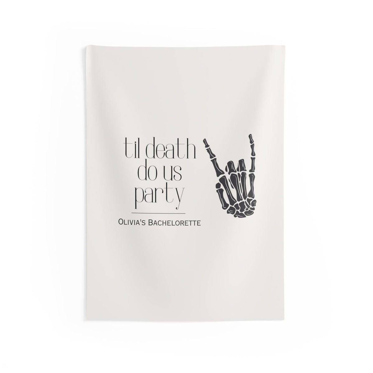 Custom 'Til Death Do Us Party Banner/Welcome Event Sign | Bachelorette, Wedding decor