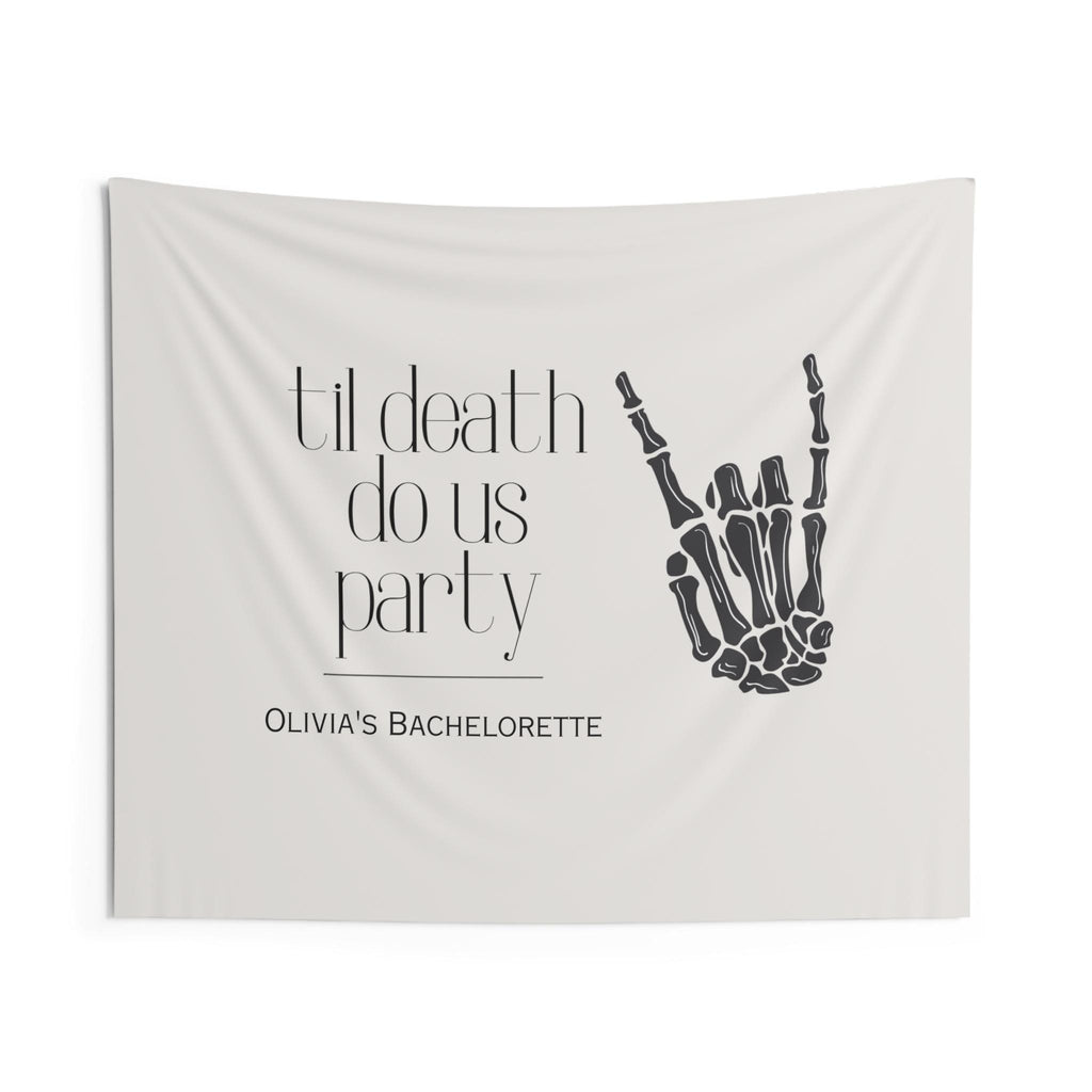Custom 'Til Death Do Us Party Banner/Welcome Event Sign | Bachelorette, Wedding decor