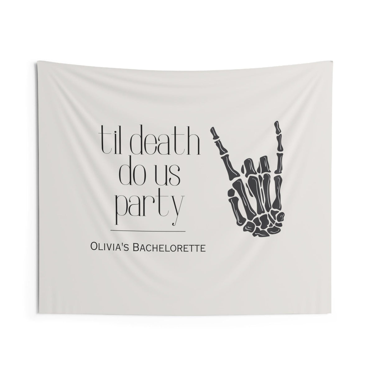Custom 'Til Death Do Us Party Banner/Welcome Event Sign | Bachelorette, Wedding decor