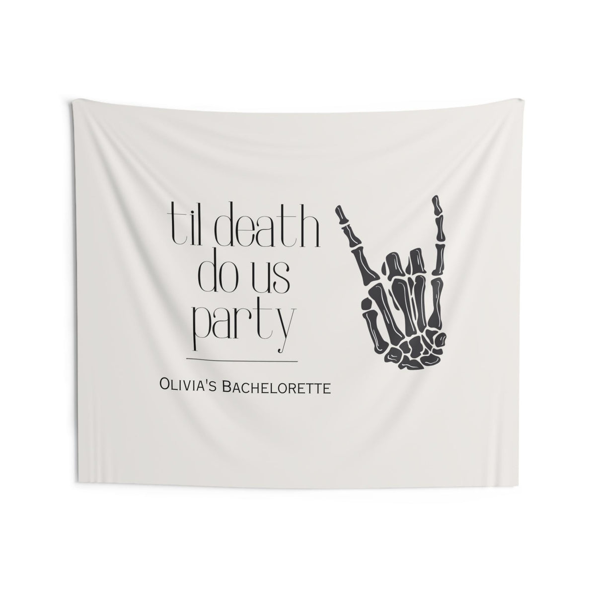 Custom 'Til Death Do Us Party Banner/Welcome Event Sign | Bachelorette, Wedding decor