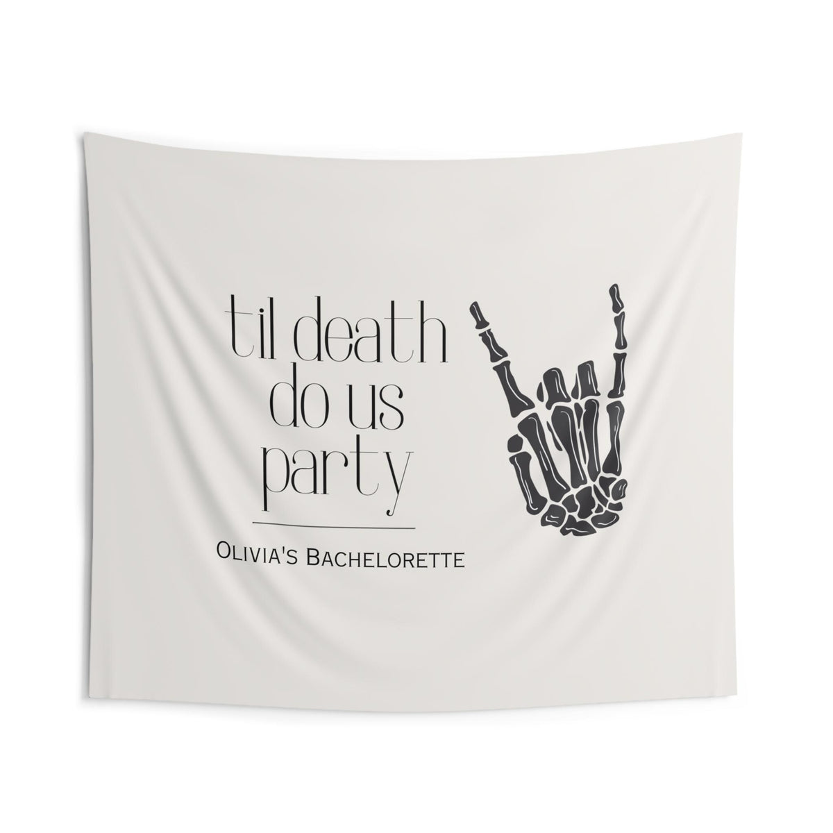 Custom 'Til Death Do Us Party Banner/Welcome Event Sign | Bachelorette, Wedding decor