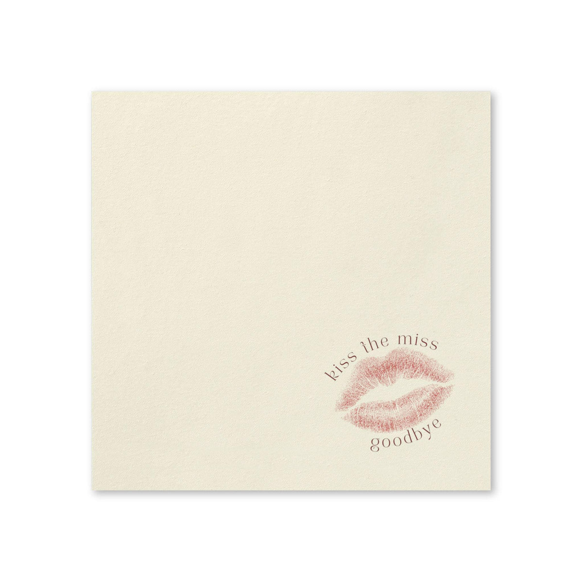 Kiss the Miss Goodbye Cocktail Napkins | Bachelorette, Bridal Shower Party Napkins