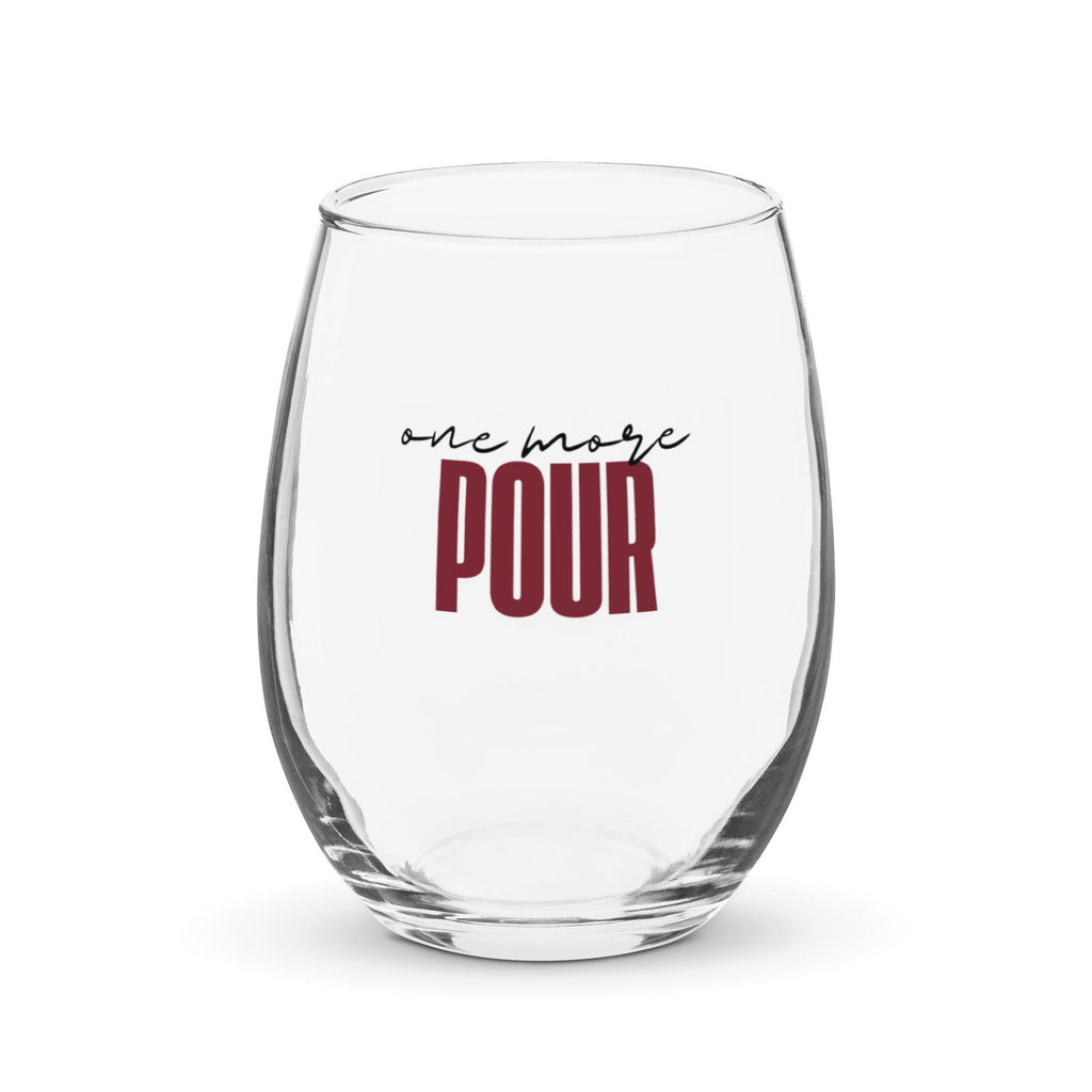 One More Pour Stemless wine glass for wine lovers
