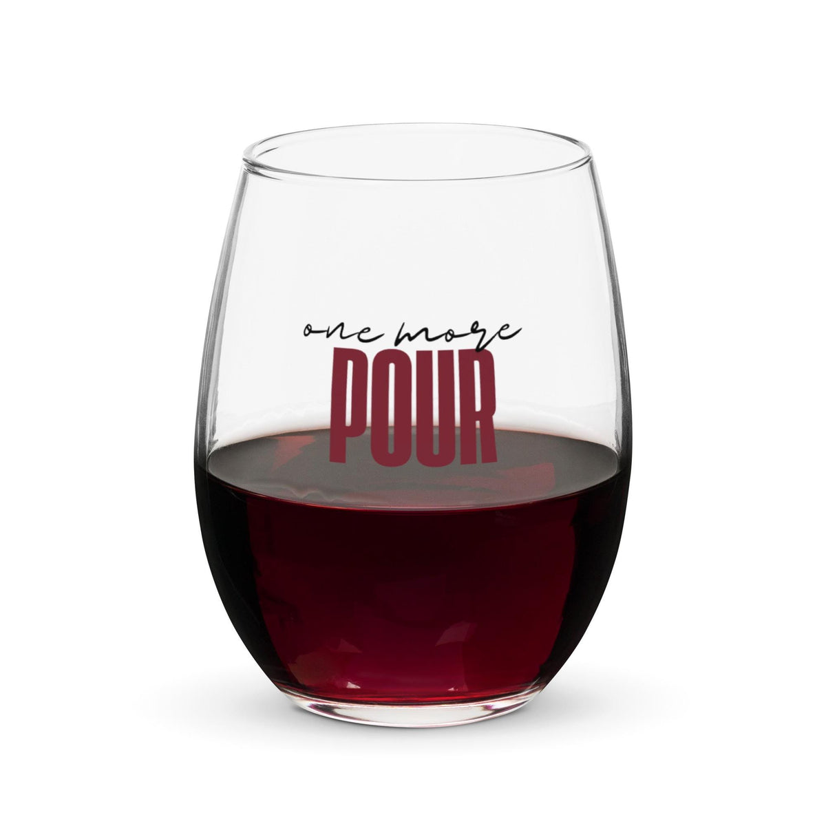 One More Pour Stemless wine glass for wine lovers