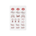Vino before Vows Bachelorette Temporary Tattoos | Lips, Wine Glasses & Bows Temporary Tattoos | Bachelorette Party Favors