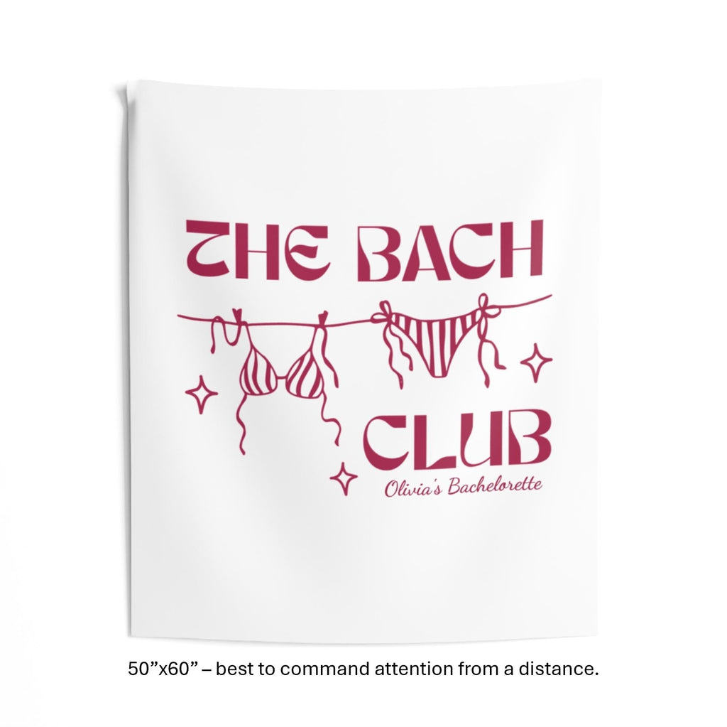 The Bach Club Bachelorette Banner | Bachelorette Party Decor & Welcome Sign