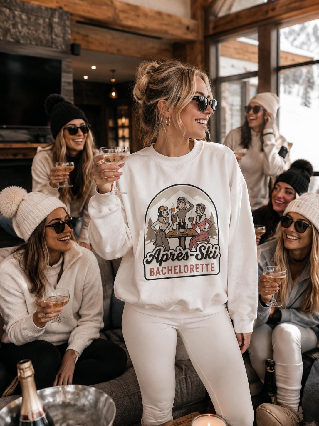 Apres Ski Bachelorette Crewneck Sweatshirt
