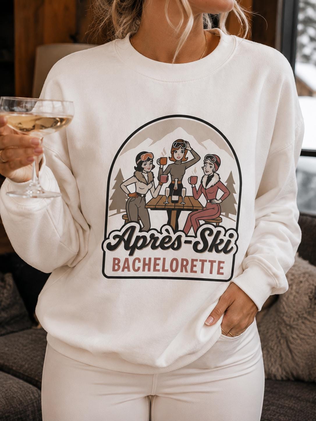 Apres Ski Bachelorette Crewneck Sweatshirt