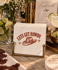Lets Get Rowdy cowboy hat Napkins | Party Cocktail Napkins
