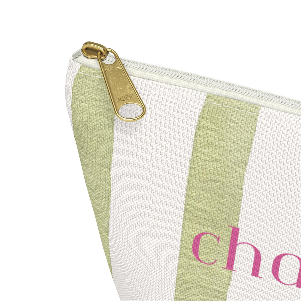 Personalized Accessory Pouch | Striped Margarita Cosmetic Bag | Margs & Matrimony themed gift bag