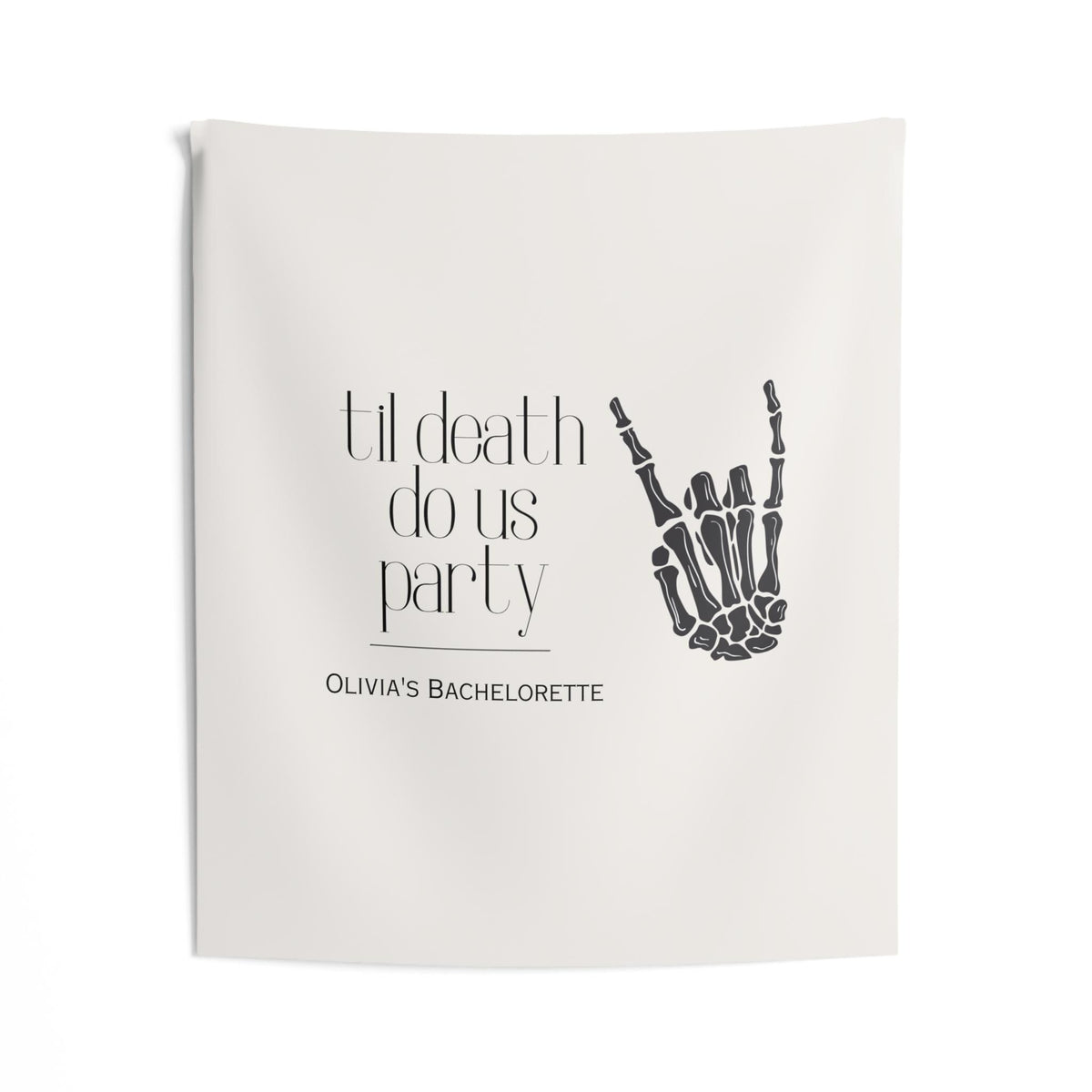 Custom 'Til Death Do Us Party Banner/Welcome Event Sign | Bachelorette, Wedding decor