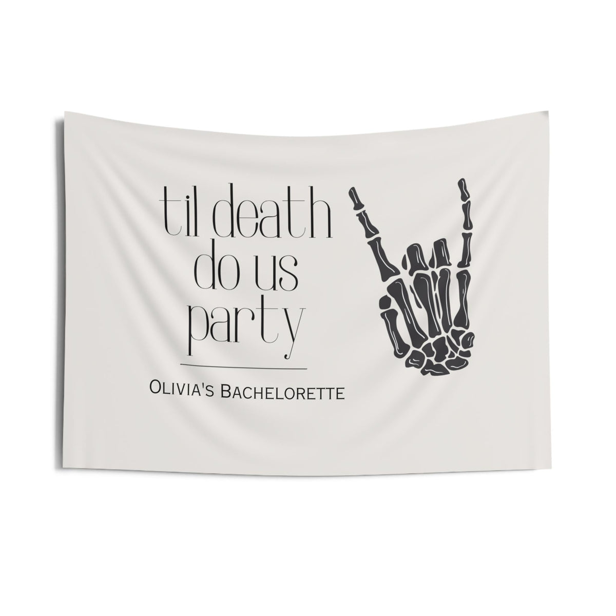Custom 'Til Death Do Us Party Banner/Welcome Event Sign | Bachelorette, Wedding decor