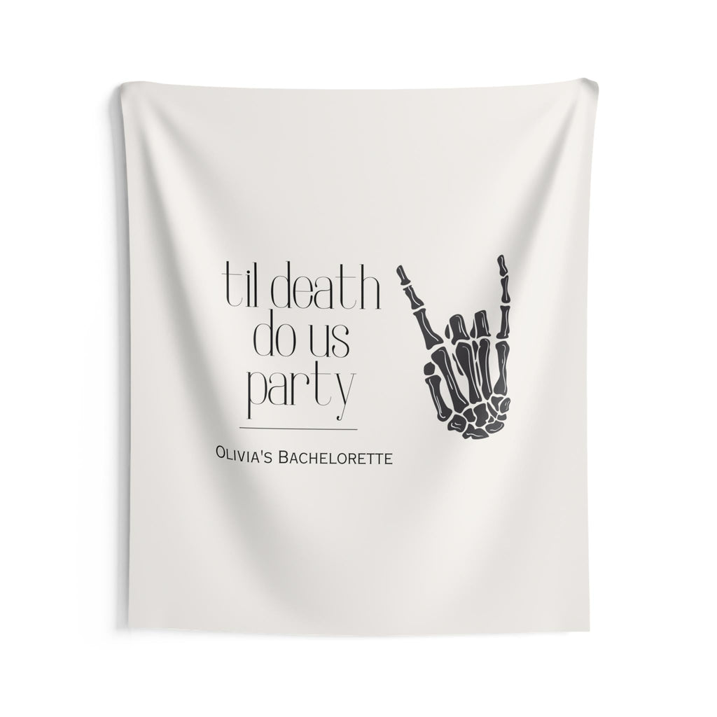 Custom 'Til Death Do Us Party Banner/Welcome Event Sign | Bachelorette, Wedding decor