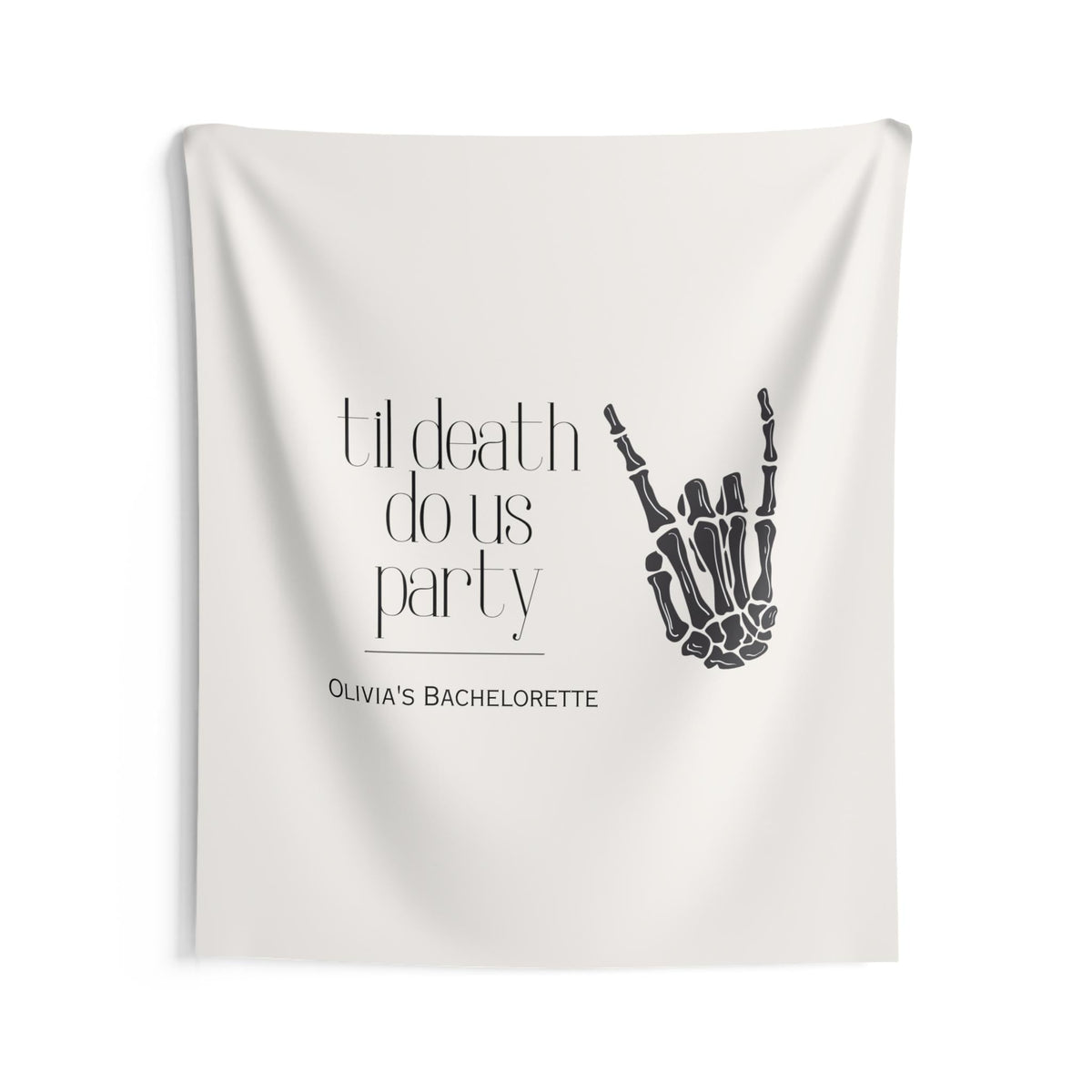 Custom 'Til Death Do Us Party Banner/Welcome Event Sign | Bachelorette, Wedding decor